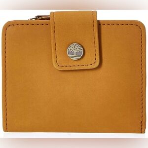 Timberland womens Leather Rfid Small Indexer Wallet Billfold Wheat (Nubuck) O...